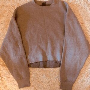 Cropped Grey Sweatshirt